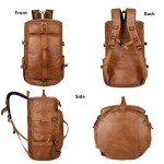 Versatile Vegan Leather Weekender Duffel Backpack