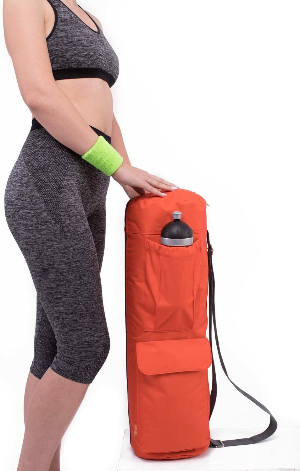 Full-Zip Yoga Mat Bag with Bottle Holder