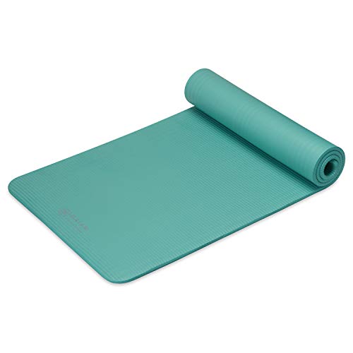 Gaiam Thick Yoga Mat with Easy-Cinch