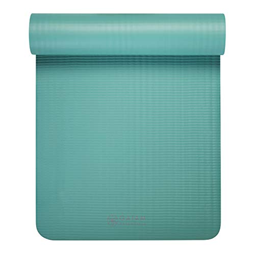 Gaiam Thick Yoga Mat with Easy-Cinch