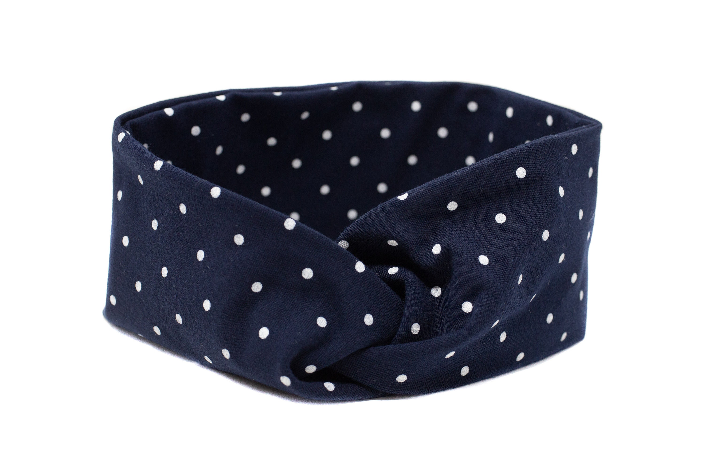 Gray Polka Dot Yoga Headband
