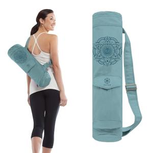 Embroidered Yoga Mat Carrier, Niagara Color