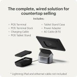Shopify POS Terminal Countertop Kit for Lightning iPads – Payment Terminal/Card Reader & Tablet Stand | Powered by Shopify POS