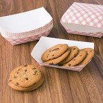 Super Z Outlet Disposable Paper Food Tray for Carnivals, Fairs, Festivals, and Picnics. Holds Nachos, Fries, Hot Corn Dogs, and More! - 2.5-Pound, 50-Pack