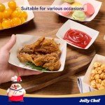 JOLLY CHEF 2lb Paper Food Trays, 250 Pack Paper Food Boats Disposable Serving Boats,Food Holder Trays for Snacks French Fries Nachos Hot Dog Tacos BBQ Party