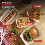 Mini Tiny Paper Food Boats (250 Pack) .25 Lb Disposable Red & White Checkered Paper Food Trays, Eco Friendly Paper Food Trays, Serving Boats for Concession Food & Condiments, Condiment Size 3" x 1"