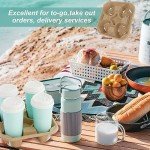 4 Cup Carrier Tray, 40Pcs Disposable Cup Carrier, Biodegradable Cup Holder, Brown Drink Carrier for Hot or Cold Drink, Coffee Shops, Restaurants, Juice Bars