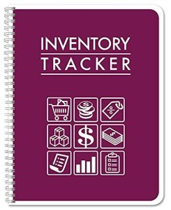 BookFactory Inventory Log Book/Small Business Inventory Tracker/Tracking Register - Wire-O, 100 Pages, 8.5" x 11" (BUS-100-7CW-PP-(InventoryTracker)-BX)