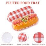 ZORRITA 300 Pcs Paper Hot Dog Trays, 6 Inch Small Hot Dog Boats Disposable Hot Dog Holders for Concession Stand, Party, Food Truck (Red)