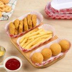 ZORRITA 300 Pcs Paper Hot Dog Trays, 6 Inch Small Hot Dog Boats Disposable Hot Dog Holders for Concession Stand, Party, Food Truck (Red)