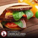 Paper Sandwich Bags Kraft Brown 200 Pack - Biodegradable and Compostable Food Grade Paper Bags - Unbleached Compostable Natural Kraft Paper Stock Bags for Bakery Cookies, Treats, Snacks, Sandwiches…