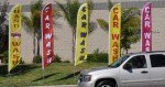 Sandwiches Restaurant Advertising Feather Banner Swooper Flag Sign with Flag Pole Kit and Ground Stake
