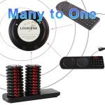 LOUKIENE Restaurant Pager System, 20 Wireless Coaster Beeper Guest Customer Queue Pagers for Food Truck Church Nursery Clinic Coffee Shop Restaurants Bar with Vibration Flash Buzzer