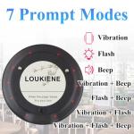 LOUKIENE Restaurant Pager System, 20 Wireless Coaster Beeper Guest Customer Queue Pagers for Food Truck Church Nursery Clinic Coffee Shop Restaurants Bar with Vibration Flash Buzzer