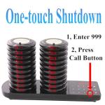 LOUKIENE Restaurant Pager System, 20 Wireless Coaster Beeper Guest Customer Queue Pagers for Food Truck Church Nursery Clinic Coffee Shop Restaurants Bar with Vibration Flash Buzzer