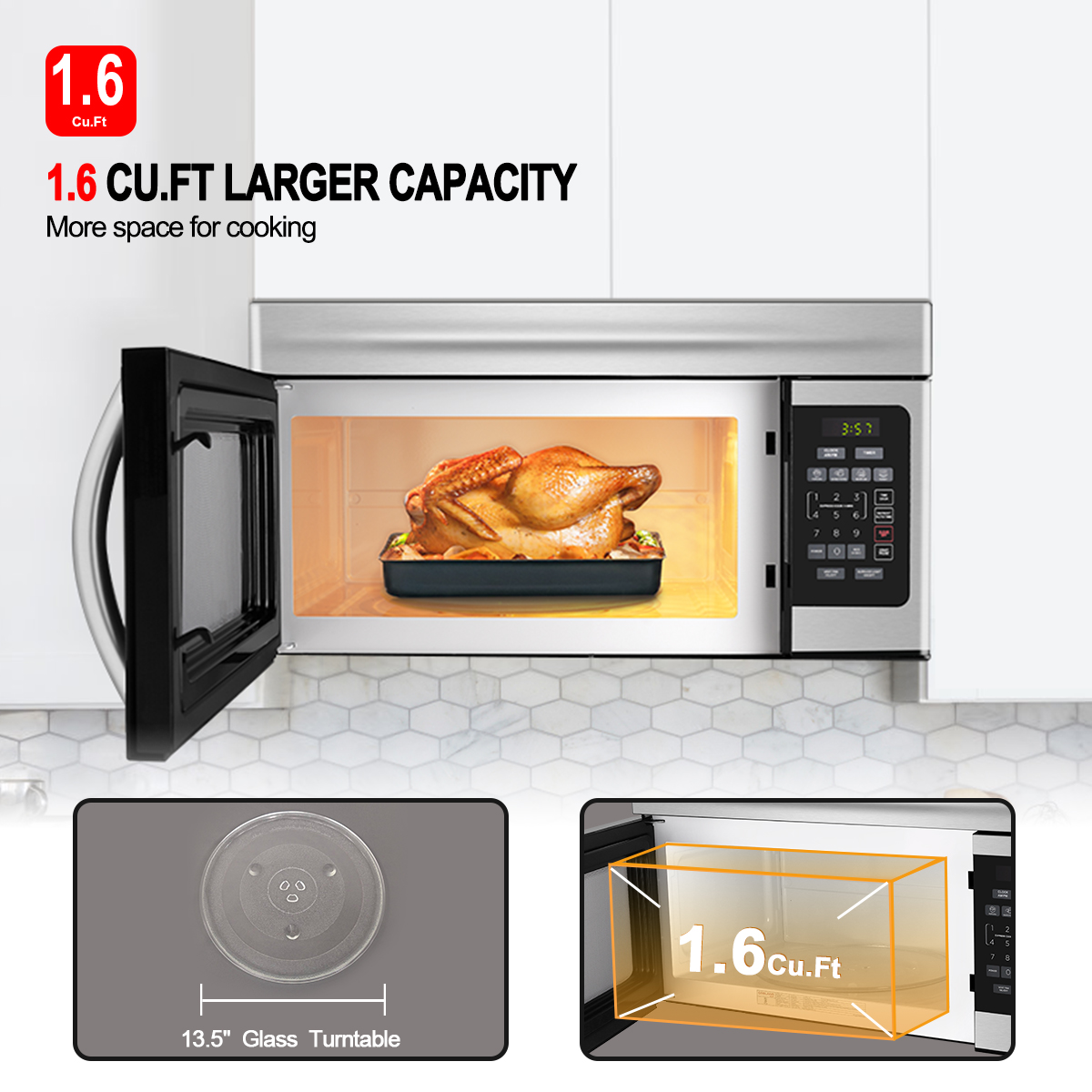 Gasland Chef 30" Microwave Oven in Stainless Steel