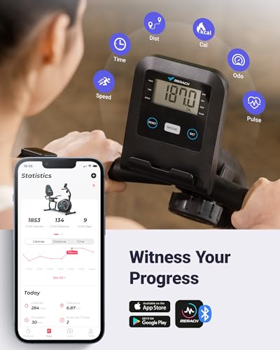 MERACH Recumbent Exercise Bike with Bluetooth and App