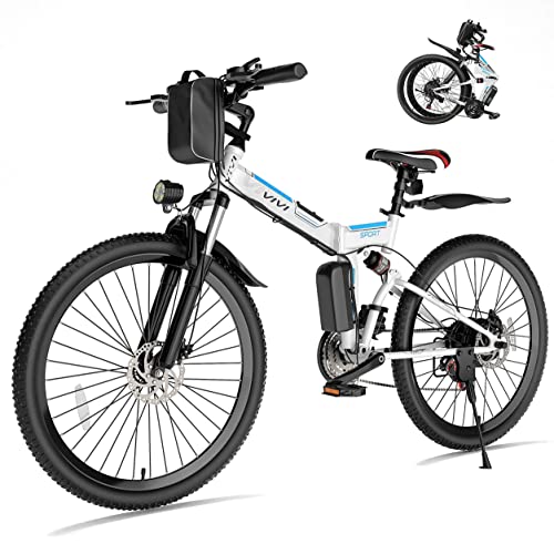 Vivi 500W Electric Mountain Bike 26'' Foldable - 20MPH, 48V