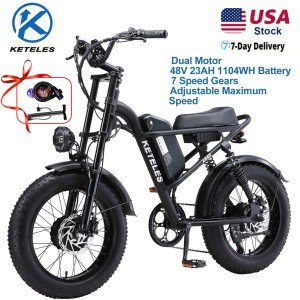 2000W Dual Motor Fat Tire Electric Bike