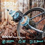 MarKnig 26'' Electric Mountain Ebike with 500W Motor