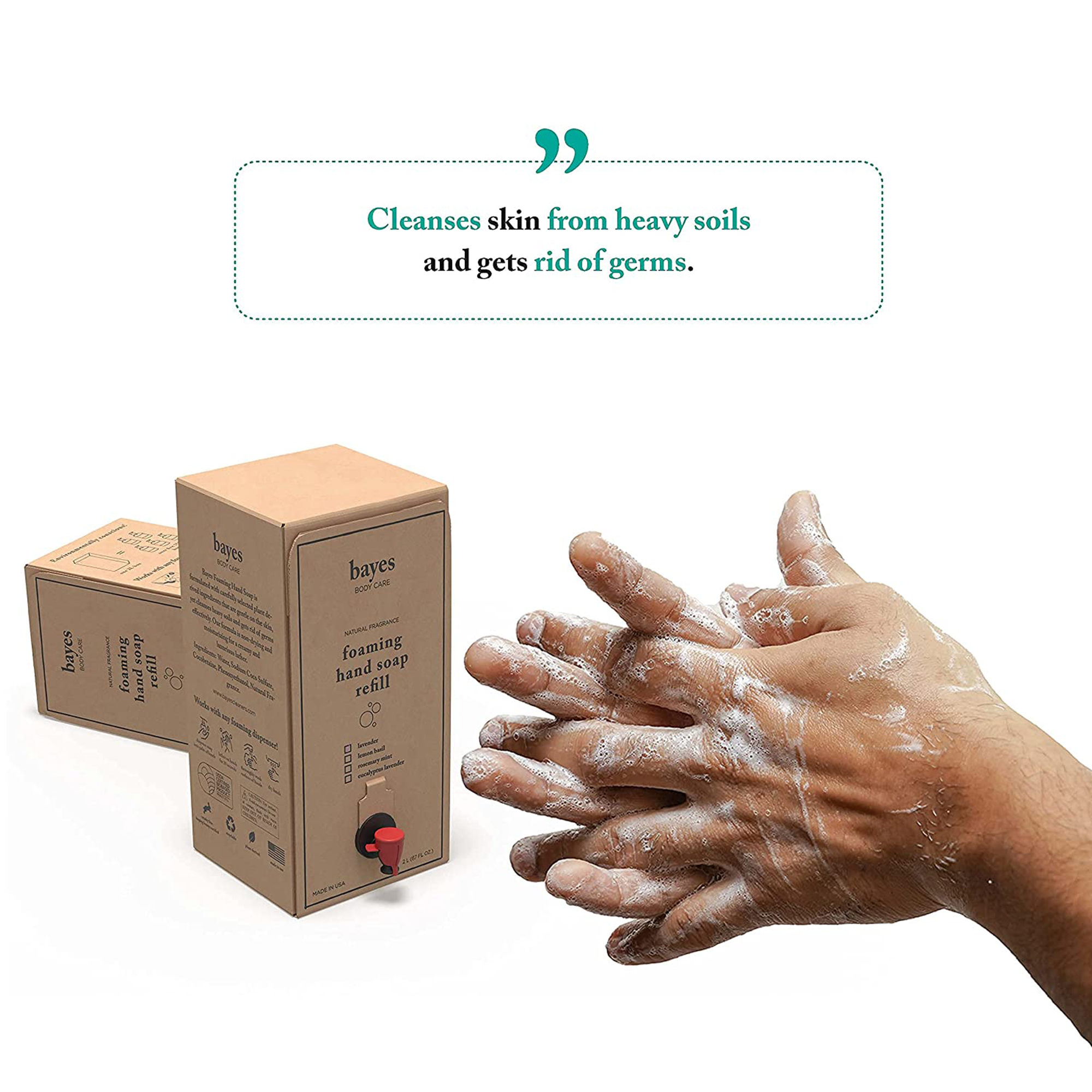 Eco-Friendly Rosemary Mint Hand Soap Refill (67 oz)