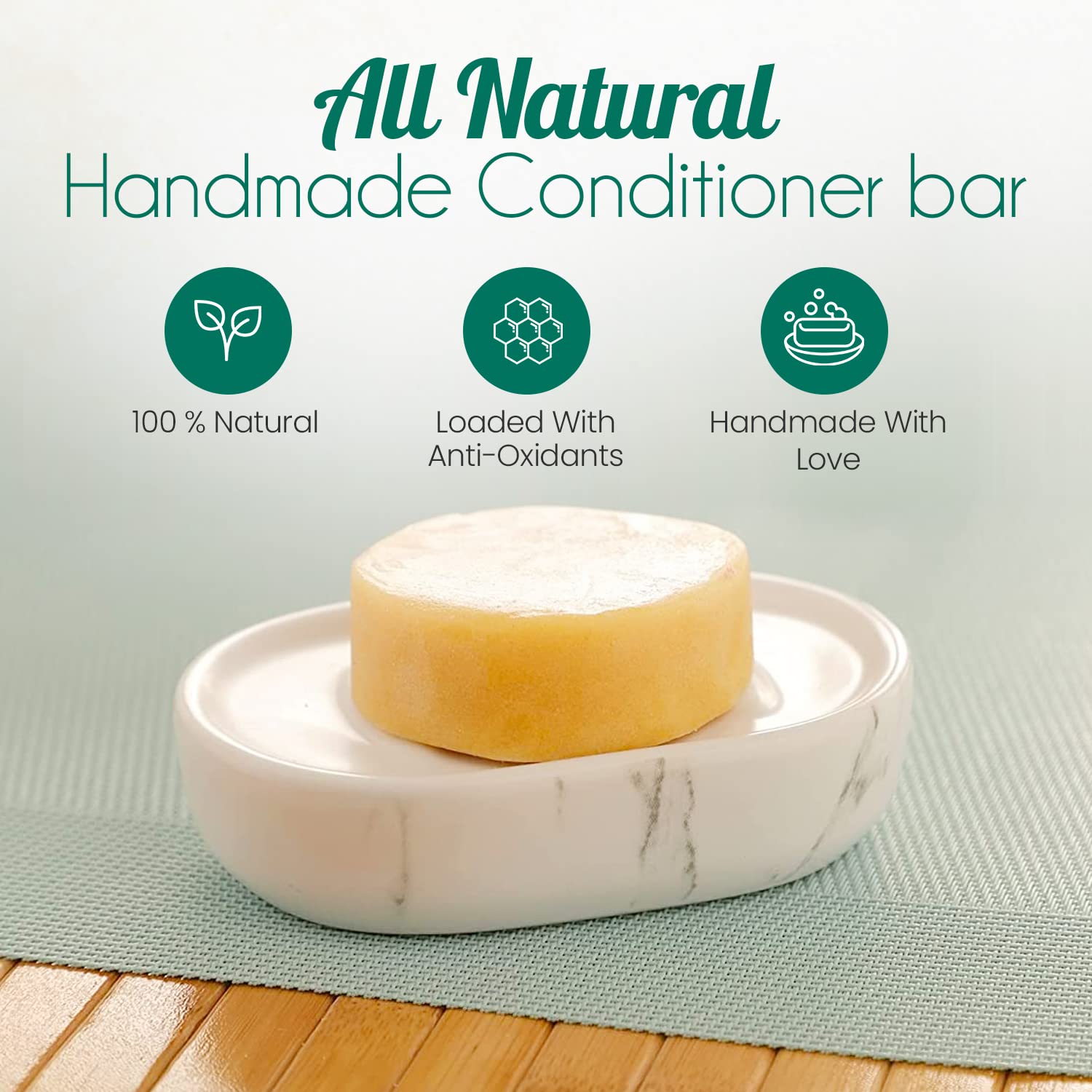 Natural Hair Care Set: Lavender Shampoo & Lemon Conditioner