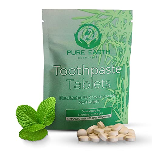 Eco-Friendly Fluoride Toothpaste Tablets - 60 Count