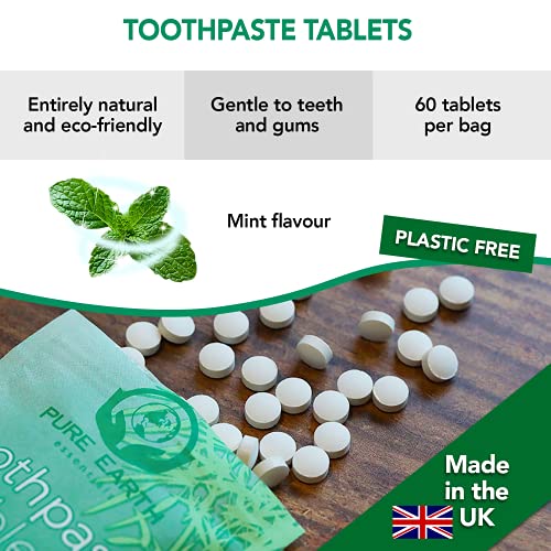 Eco-Friendly Fluoride Toothpaste Tablets - 60 Count