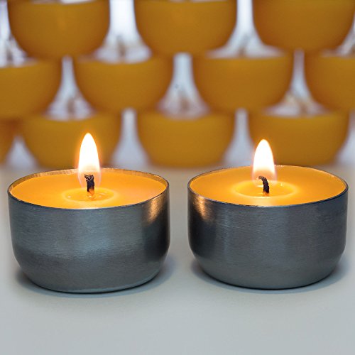 Eco-Friendly Beeswax Tea Light Candles Set (24)