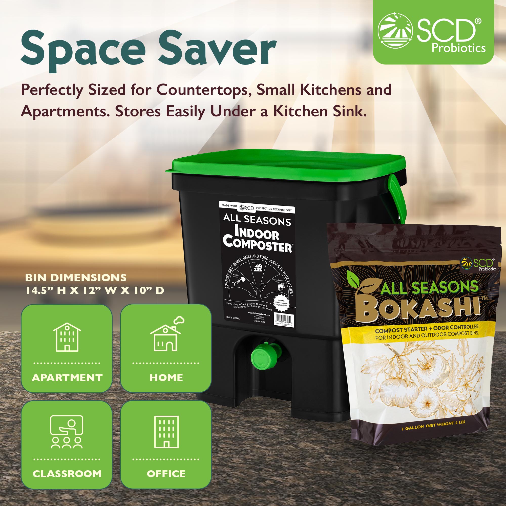 Kitchen Composter Kit - Eco-Friendly