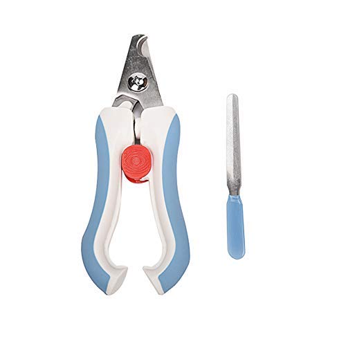 OMEM Bird Nail Clippers with Grinding Nail Scissors Tool Pet Parrot Claw Care (Blue,L)