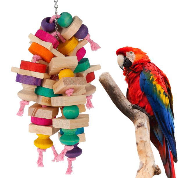 DIY Adjustable Height Parrot Chewing Toy