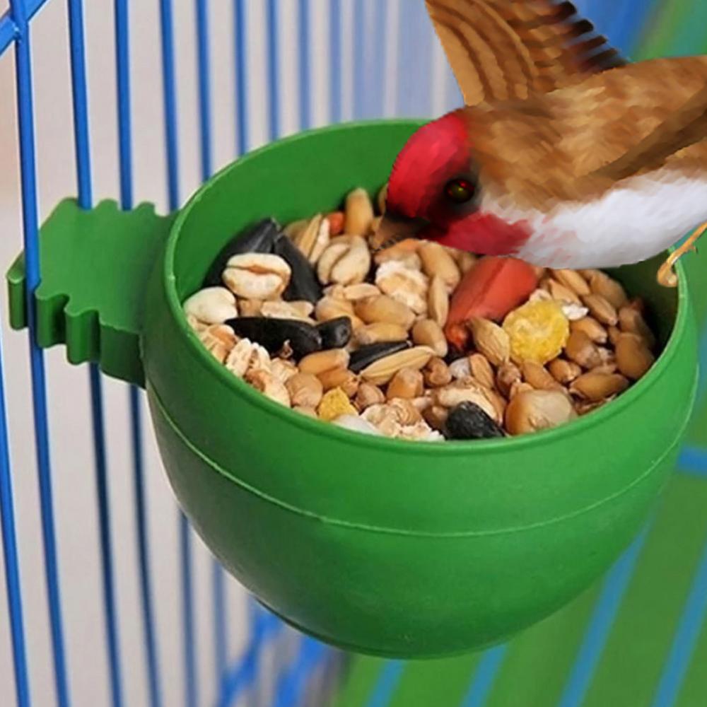 Parrot feeding bowls with water dish