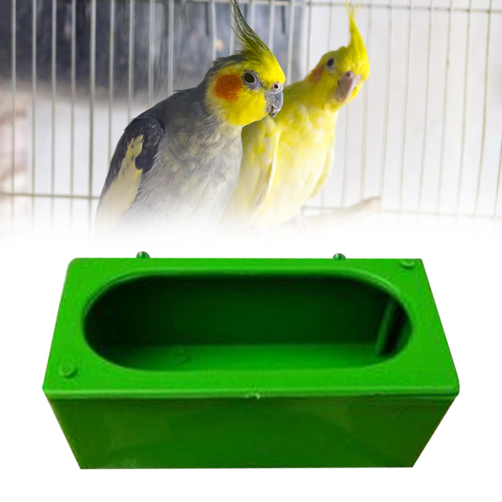 Bird Feeding Dish Cups Parrot Food Bowl, Water Bowl for Parakeet African Greys Cockatiels Lovebird Budgie Chinchilla ,