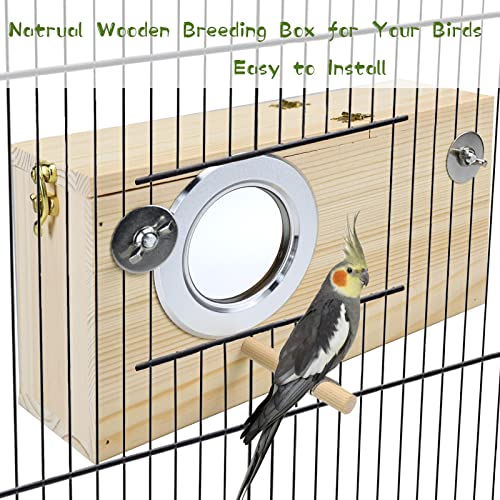 Acrylic/Wooden Parakeet Bird Breeding Box House
