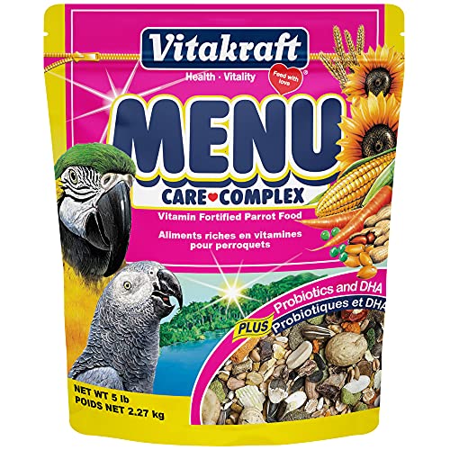 Premium Vitamin-Fortified Parrot Food for Large Birds