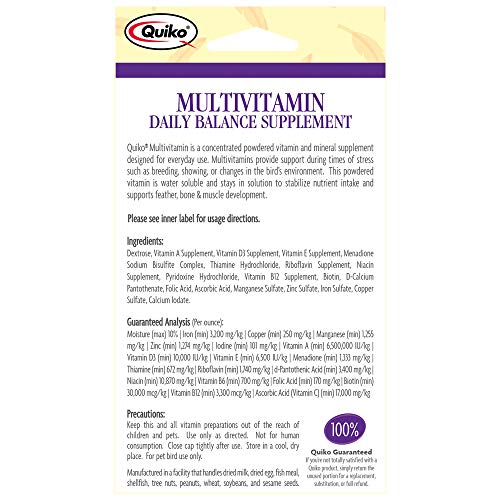 Pet Birds Daily Vitamin & Mineral Supplement, 1oz