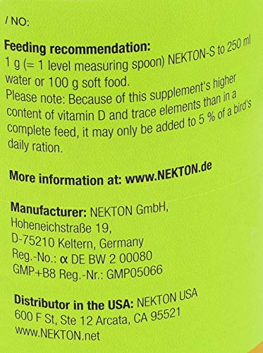 Nekton-S Multi-Vitamin for Birds, 150gm