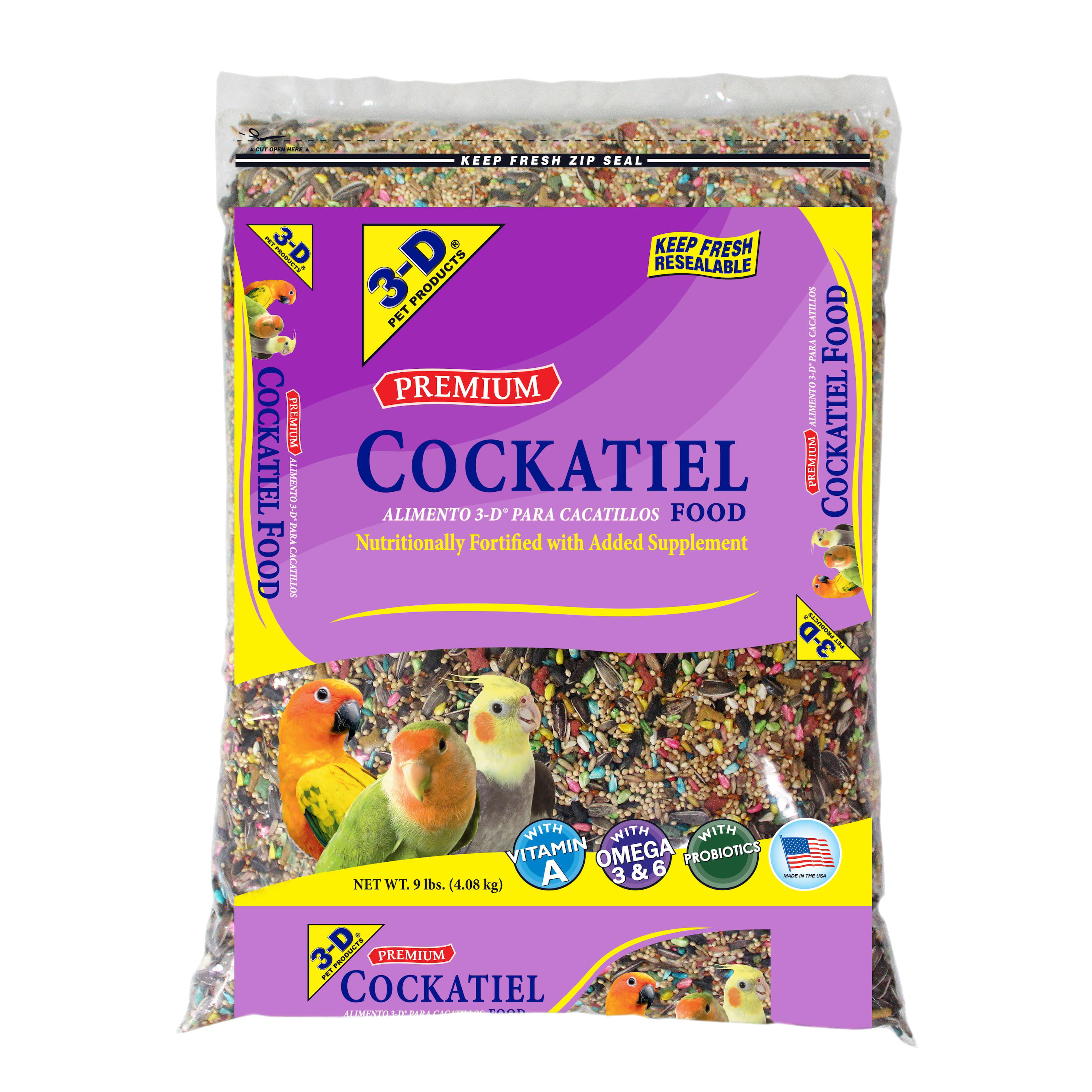 Premium Cockatiel Mix Bird Food - 9lb Bag