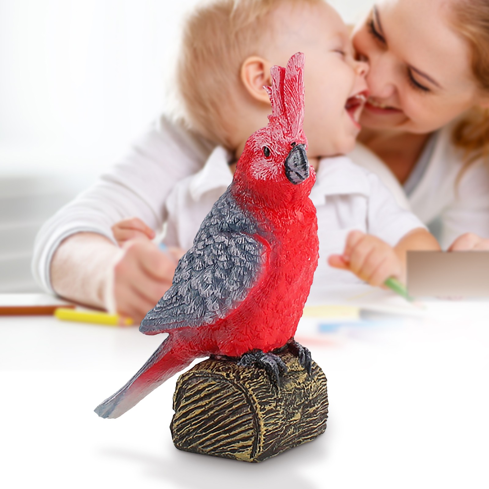 Kayannuo Static Bird Parrot Figurines for Collection & Decoration