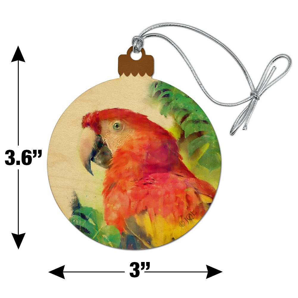 Tropical Macaw Parrot Christmas Tree Ornament
