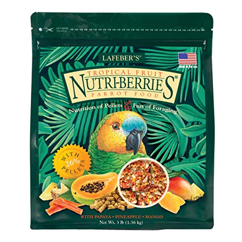 Tropical Fruit Nutri-Berries for Parrots, 3 lb