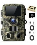 4K Night Vision Trail Camera for Wildlife Tracking