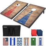 Rustic Cornhole Game Set with Carry Case