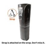 Extra Thick Yoga Mat with Carry Strap - Black