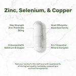Zinc 50mg with Selenium & Copper - 240 Capsules