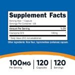 Nutricost CoQ10 100mg - 120 Vegetarian Capsules
