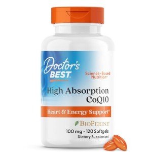 High Absorption CoQ10 with BioPerine, 100 mg 120 Capsules