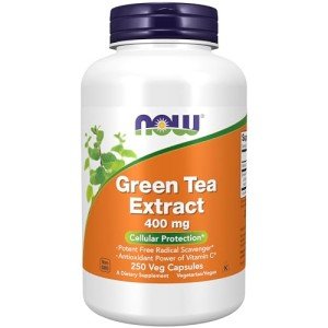 Green Tea Extract 400mg with Vitamin C, 250 Veg Caps