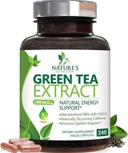 Green Tea Extract 1000mg Capsules for Energy
